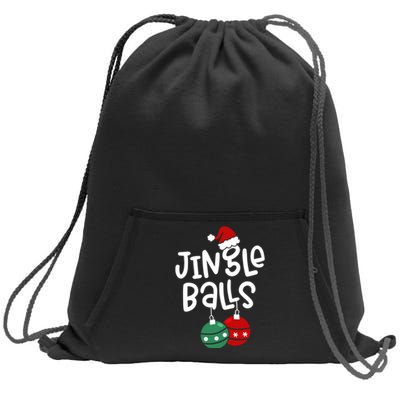 Tinsel Tits Jingle Balls Funny Matching Christmas Couple Chestnuts Sweatshirt Cinch Pack Bag