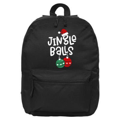 Tinsel Tits Jingle Balls Funny Matching Christmas Couple Chestnuts 16 in Basic Backpack