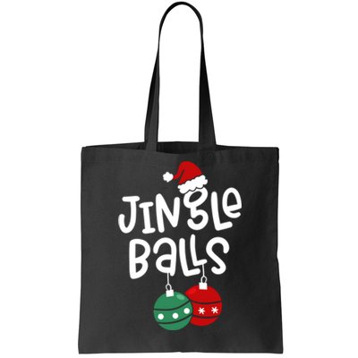 Tinsel Tits Jingle Balls Funny Matching Christmas Couple Chestnuts Tote Bag