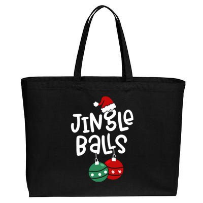 Tinsel Tits Jingle Balls Funny Matching Christmas Couple Chestnuts Cotton Canvas Jumbo Tote