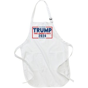 Trump Take America Back 2024 Election Full-Length Apron With Pockets