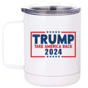 Trump Take America Back 2024 Election 12 oz Stainless Steel Tumbler Cup