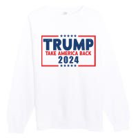 Trump Take America Back 2024 Election Premium Crewneck Sweatshirt