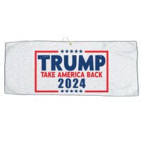 Trump Take America Back 2024 Election Large Microfiber Waffle Golf Towel