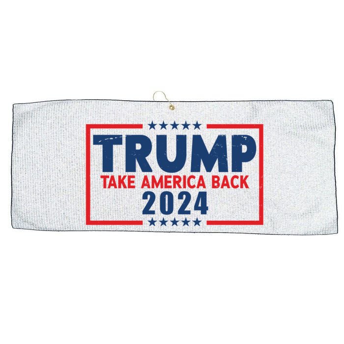 Trump Take America Back 2024 Election Large Microfiber Waffle Golf Towel