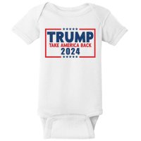 Trump Take America Back 2024 Election Baby Bodysuit