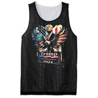 Trump Take America Back 2024 Eagle Us Flag Mesh Reversible Basketball Jersey Tank