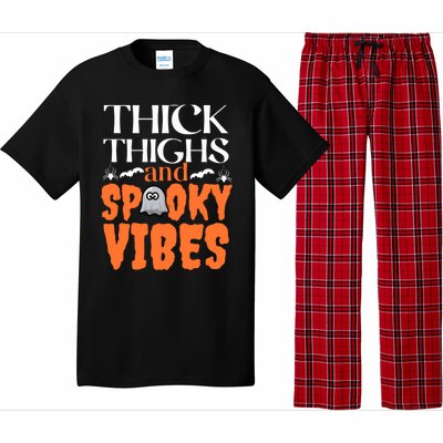 Thick Thighs And Spooky Vibes Halloween Costume Gift Pajama Set