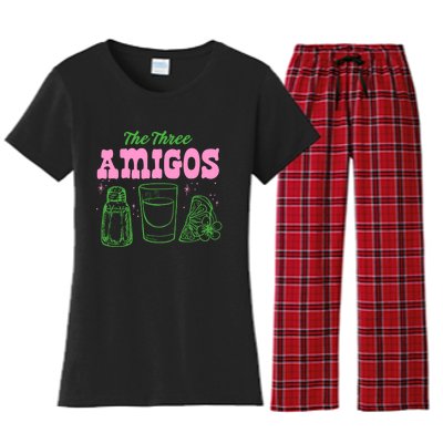 The Three Amigos Margarita Cocktail Women's Flannel Pajama Set