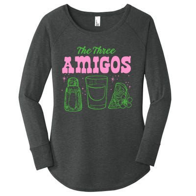 The Three Amigos Margarita Cocktail Women's Perfect Tri Tunic Long Sleeve Shirt