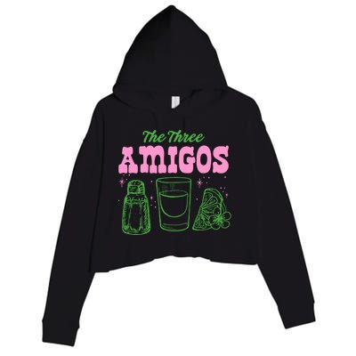 The Three Amigos Margarita Cocktail Crop Fleece Hoodie