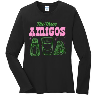 The Three Amigos Margarita Cocktail Ladies Long Sleeve Shirt