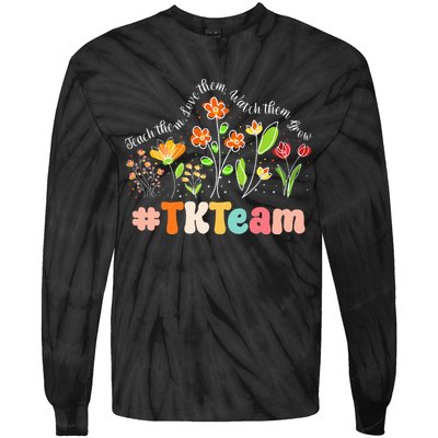 TK Team Appreciation Week Teacher Back to School  Tie-Dye Long Sleeve Shirt