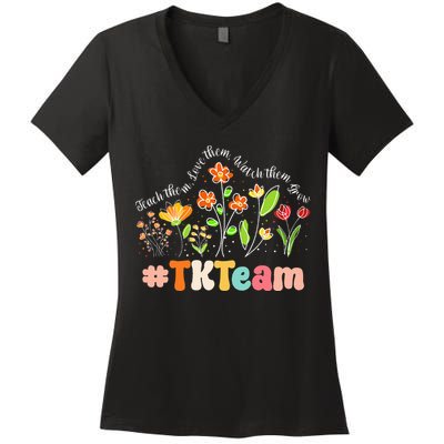 TK Team Appreciation Week Teacher Back to School  Women's V-Neck T-Shirt