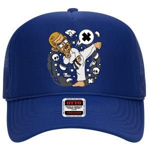 Taekwondo High Crown Mesh Back Trucker Hat