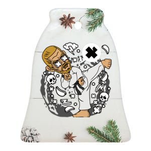 Taekwondo Ceramic Bell Ornament