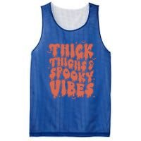 Thick Thighs And Spooky Vibes Great Gift Retro Vintage Halloween Funny Gift Mesh Reversible Basketball Jersey Tank