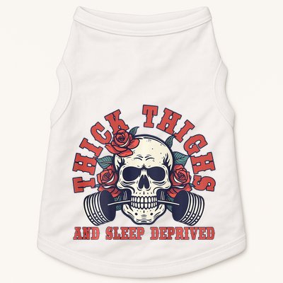 Thick Thighs And Sleep Deprived On Back Doggie Tank