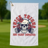 Thick Thighs And Sleep Deprived On Back Golf Towel