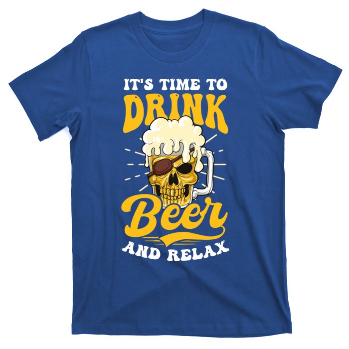 Time To And Relax Design Bbq Beer Freedom Cool Gift T-Shirt