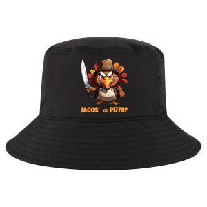 Thanksgiving Turkey Asking Eat Tacos Or Pizza Cool Cool Comfort Performance Bucket Hat