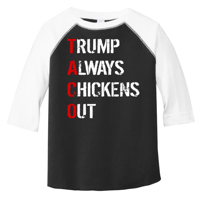 Taco Trump Always Chickens Out Toddler Fine Jersey T-Shirt