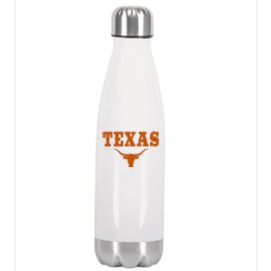 Texas Tx American Bull United States Stainless Steel Insulated Water Bottle