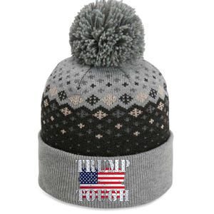 Trump Tough American Flag The Baniff Cuffed Pom Beanie