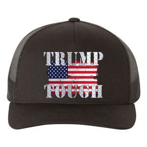 Trump Tough American Flag Yupoong Adult 5-Panel Trucker Hat