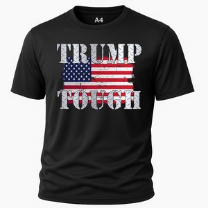 Trump Tough American Flag Cooling Performance Crew T-Shirt