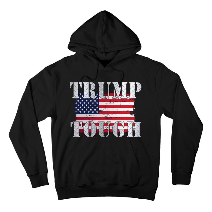 Trump Tough American Flag Hoodie