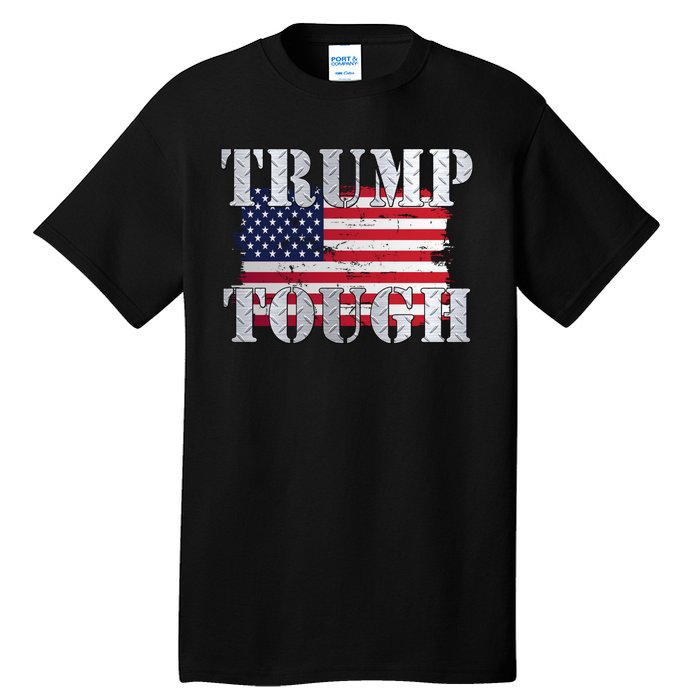 Trump Tough American Flag Tall T-Shirt