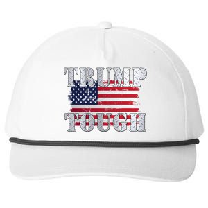 Trump Tough American Flag Snapback Five-Panel Rope Hat