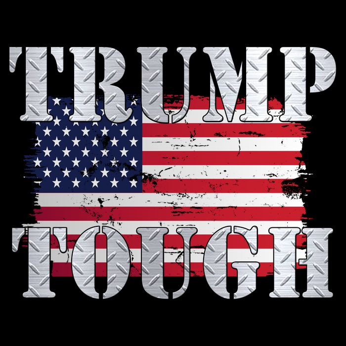 Trump Tough American Flag 7-Panel Snapback Hat
