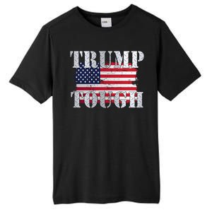 Trump Tough American Flag Tall Fusion ChromaSoft Performance T-Shirt