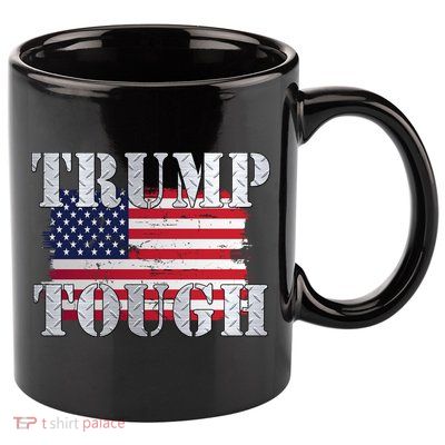 Trump Tough American Flag 11oz C Handle Ceramic Mug