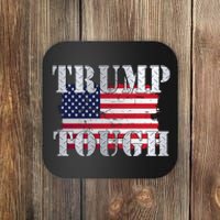 Trump Tough American Flag Coaster