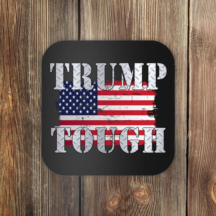 Trump Tough American Flag Coaster