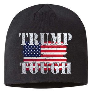 Trump Tough American Flag Sustainable Beanie