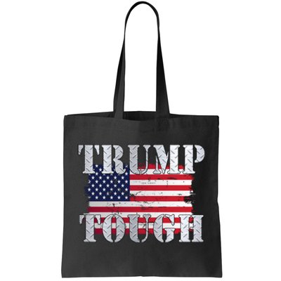 Trump Tough American Flag Tote Bag