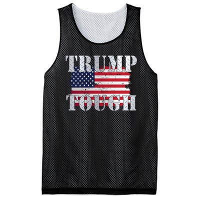 Trump Tough American Flag Mesh Reversible Basketball Jersey Tank