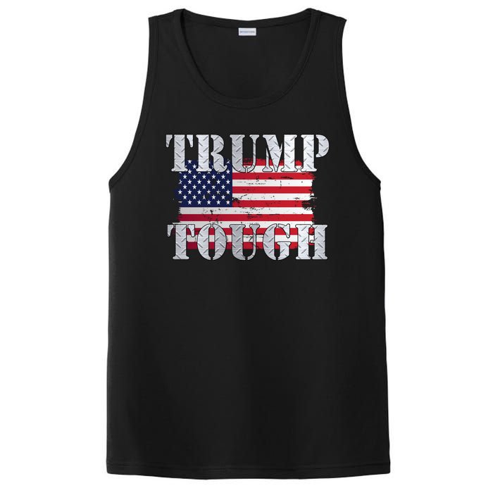 Trump Tough American Flag PosiCharge Competitor Tank