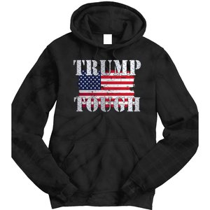 Trump Tough American Flag Tie Dye Hoodie