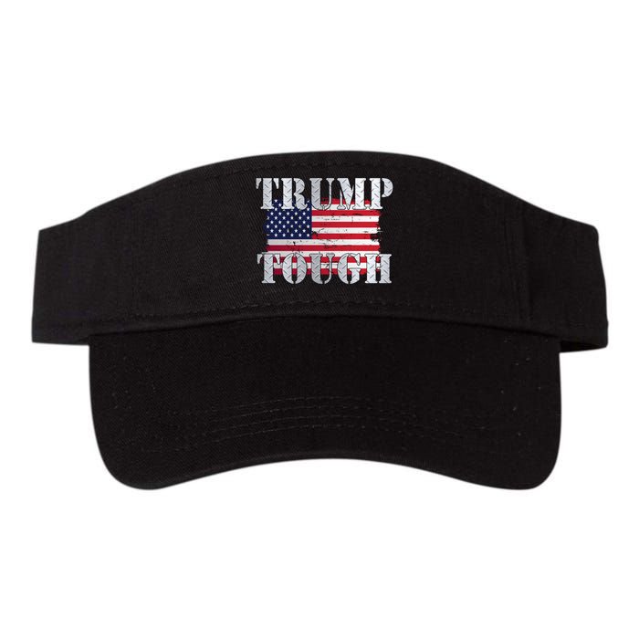 Trump Tough American Flag Valucap Bio-Washed Visor