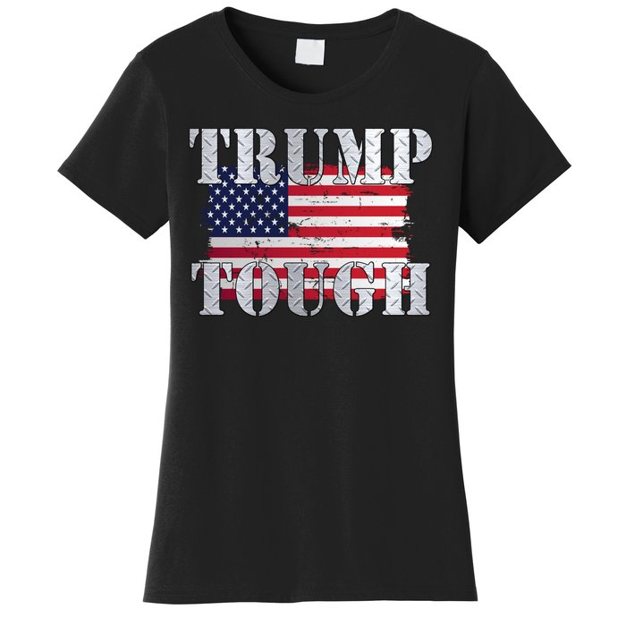 Trump Tough American Flag Women's T-Shirt