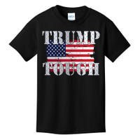 Trump Tough American Flag Kids T-Shirt