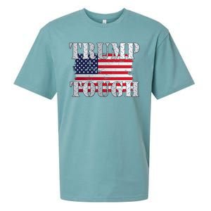 Trump Tough American Flag Sueded Cloud Jersey T-Shirt