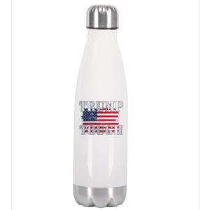 Trump Tough American Flag Stainless Steel Insulated Water Bottle