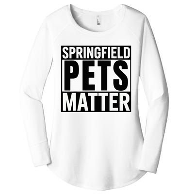 Trump They Are Eating The Dogs Cats Springfield Pets Matter Women's Perfect Tri Tunic Long Sleeve Shirt