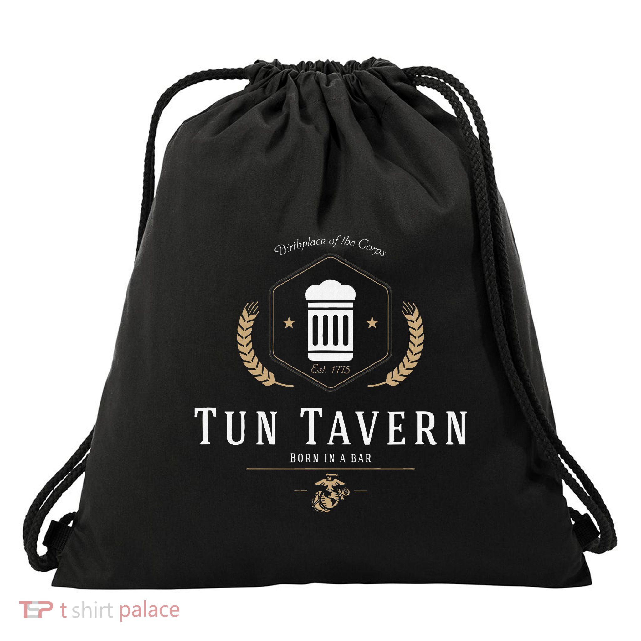 Tun Tavern Birthplace Of The Corps Drawstring Bag